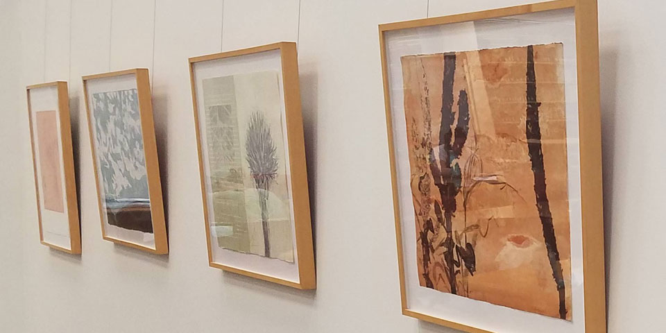 Four prints from Prairie Suite exhibition