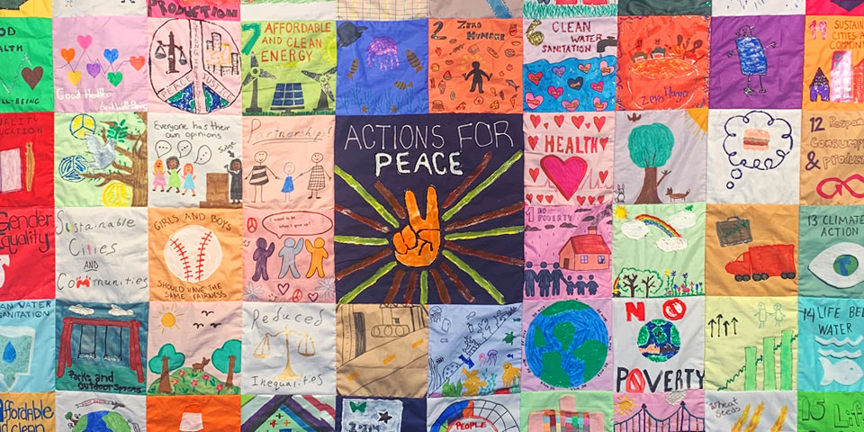 Completed Actions for Peace Quilt